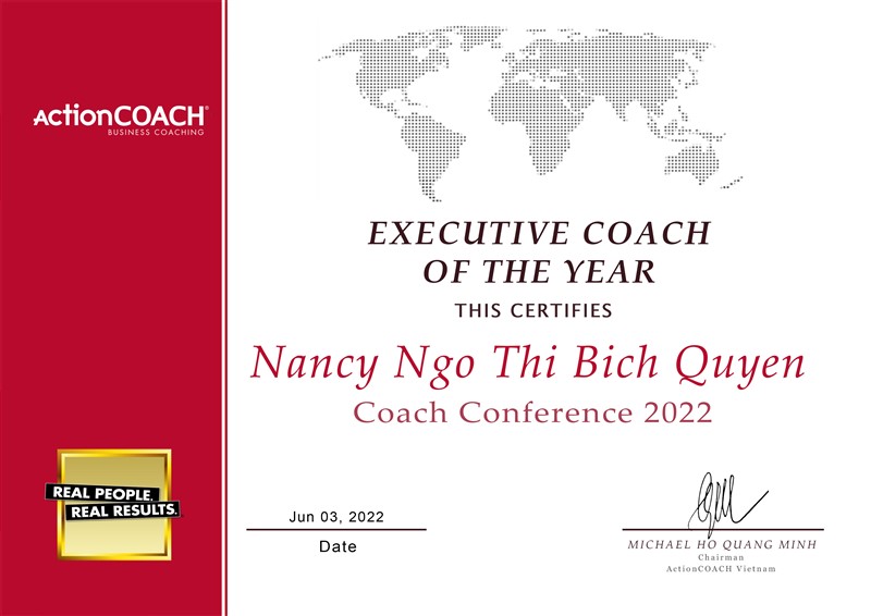 Vinh danh EXECUTIVE COACH OF THE YEAR